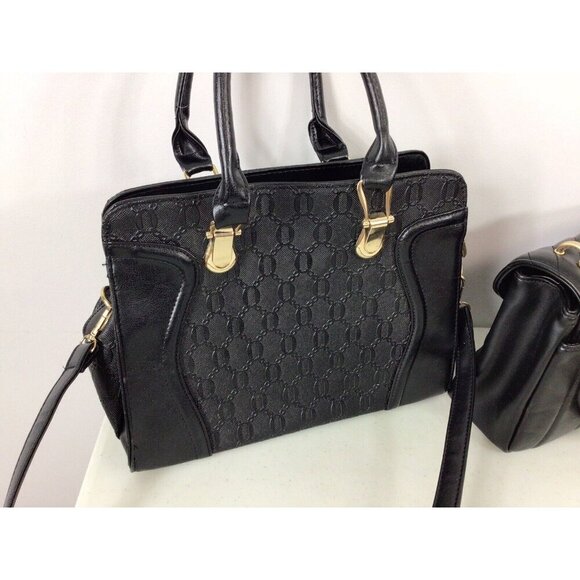 CLASSIC Black Purses Shoulder Bags Lot of 2 - Picture 2 of 10